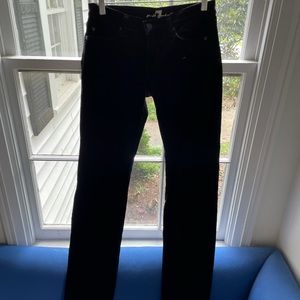 Corduroy black jeans